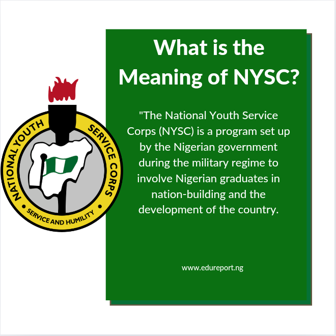 What is the Meaning of NYSC?