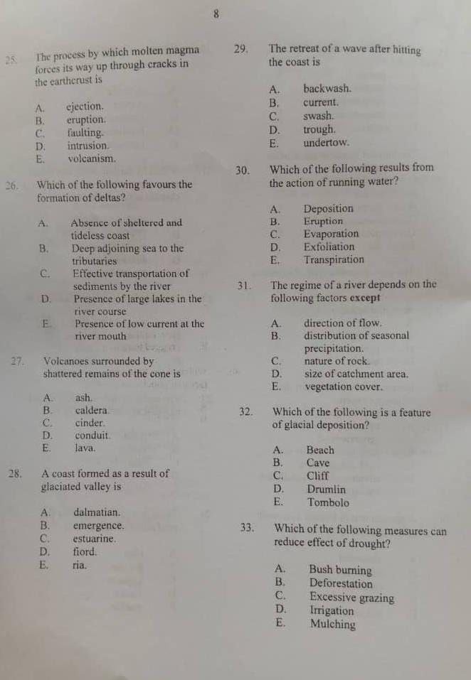 neco geography essay answers