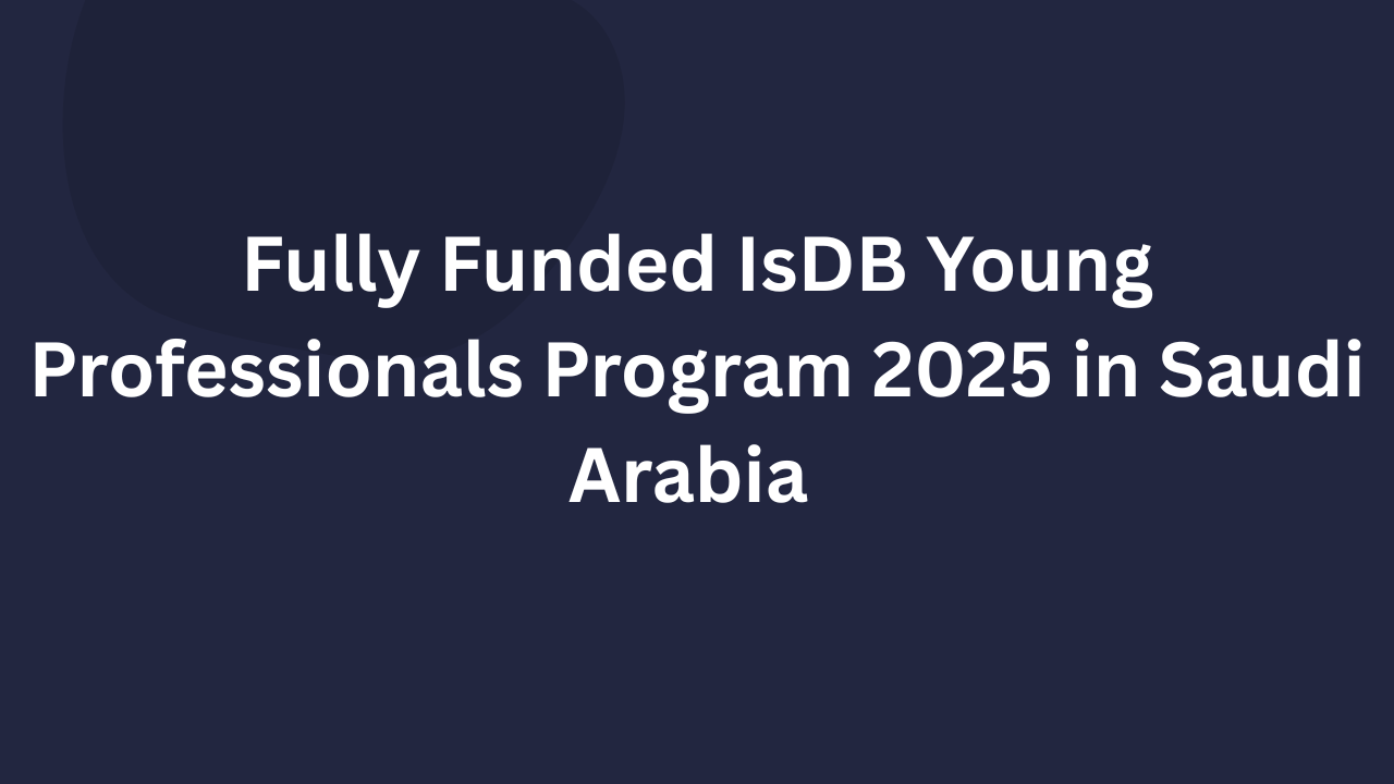IsDB Young Professionals Program